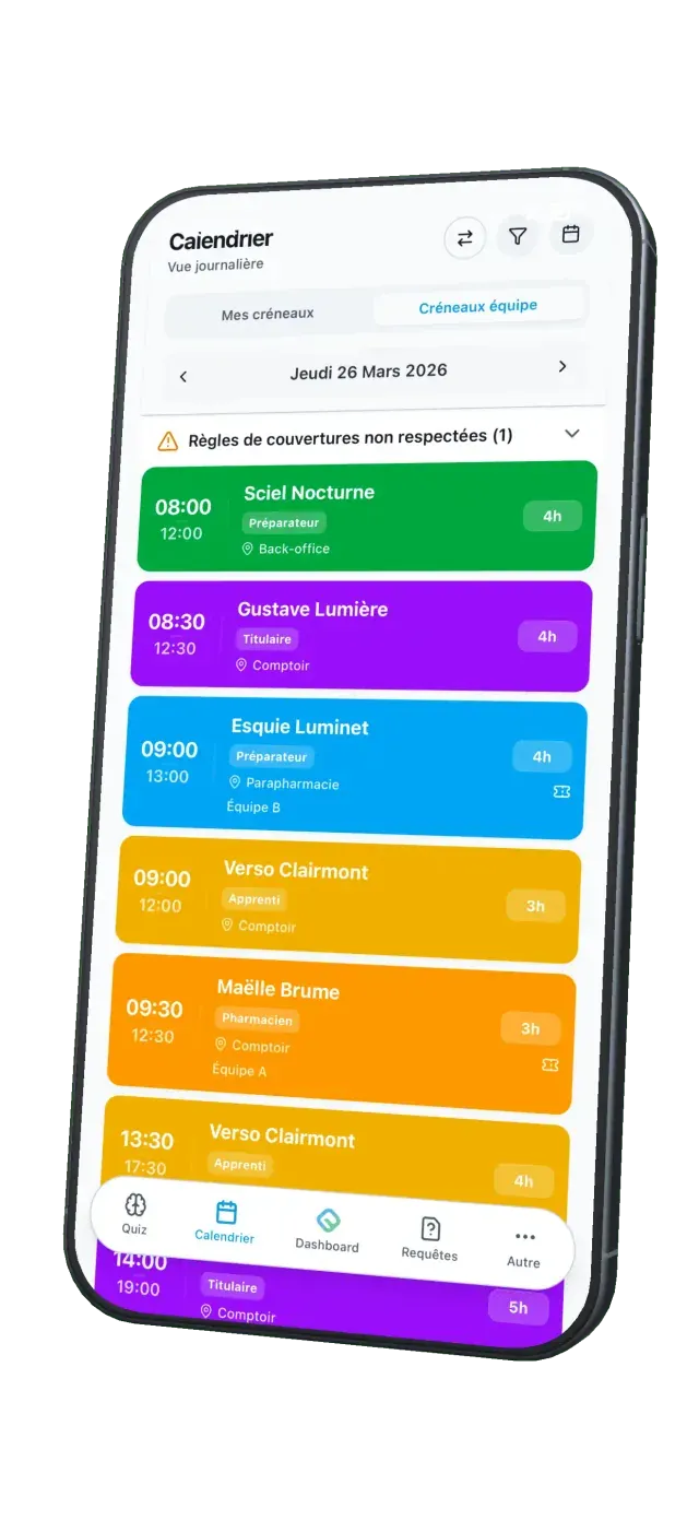 Application mobile FlowPharm sur smartphone